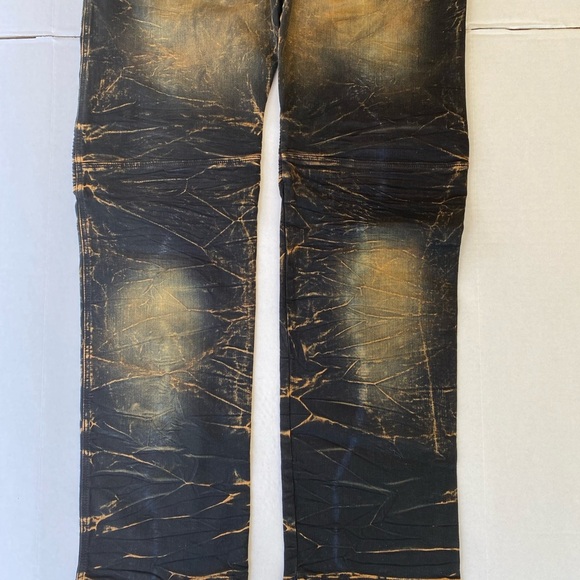 New ROBINS JEAN Slim Straight Biker Jeans SZ 42 - Picture 10 of 12